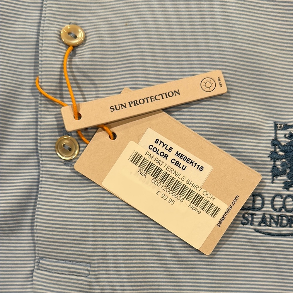 Peter Millar Light Blue Polo Shirt - Picture 5 of 5